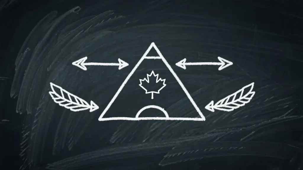 加拿大队战术板示意：边路推进、三中场分工与反击路线